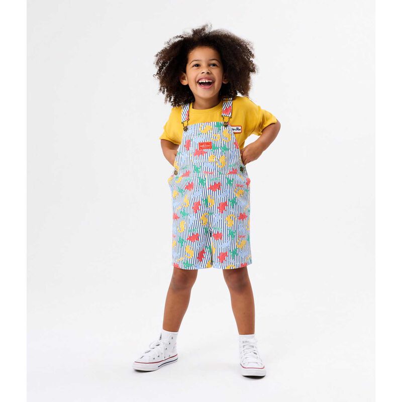Goldie + Ace Dino Print Burton Overalls 3-5Y image number 1